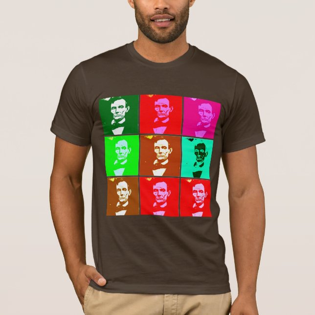 Camiseta Pop art .esque Abraham Lincoln (Frente)