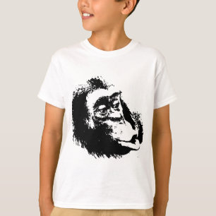 Camiseta Pop Art Funny Chimpanzé