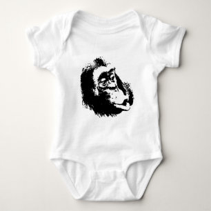 Camiseta Pop Art Funny Chimpanzé