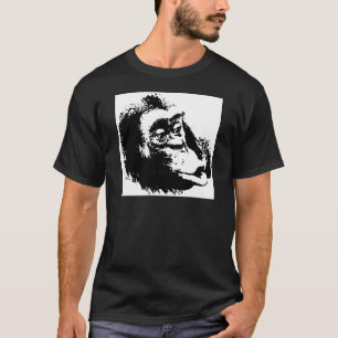 Camiseta Pop Art Funny Chimpanzé
