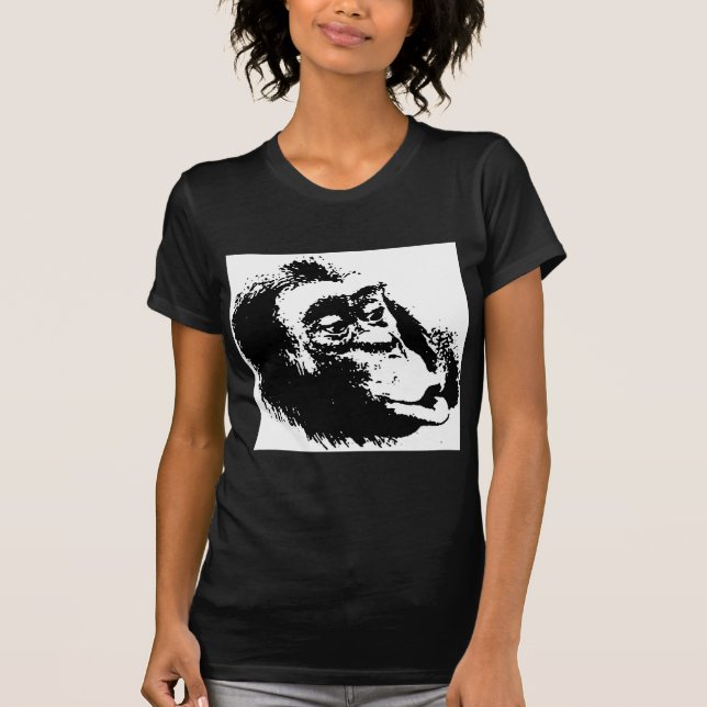 Camiseta Pop Art Funny Chimpanzé (Frente)