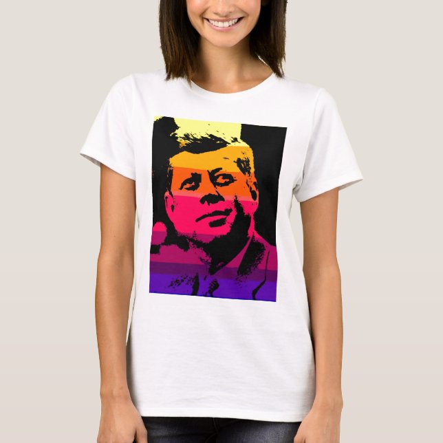 Camiseta Pop Art Jack JFK John F. Kennedy (Frente)