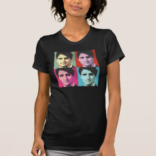 Camiseta Pop art Justin Trudeau - sem redução - .png