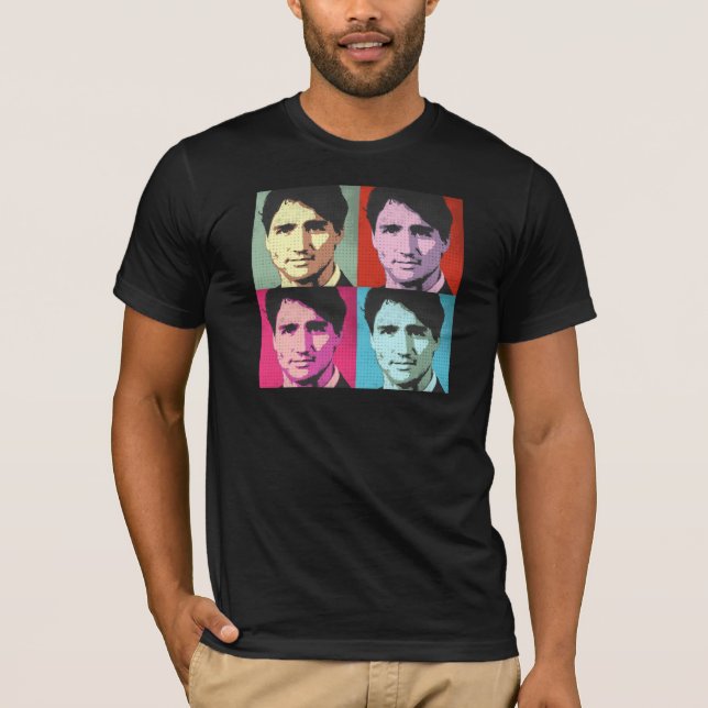 Camiseta Pop art Justin Trudeau - sem redução - .png (Frente)
