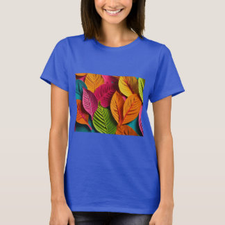 Camiseta "Pop Art Leaf Burst"