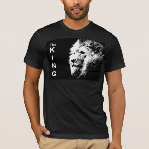 Camiseta Pop Art Lion Head Elegante Masculino
