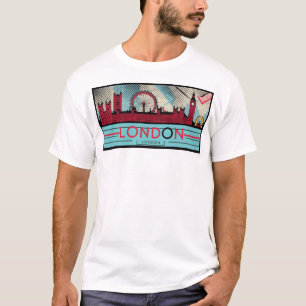 Camiseta Pop-Art London Skyline 1