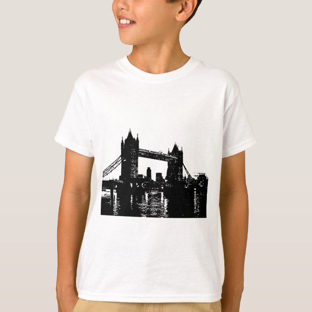 Camiseta Pop Art London Tower Bridge (Frente)