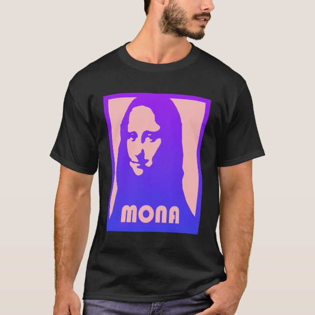 Camiseta Pop Art Mona Lisa (Frente)