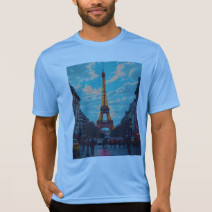 Camiseta Pop Art Paris - Vibrante paisagem digital