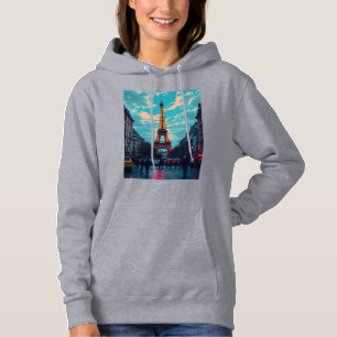 Camiseta Pop Art Paris - Vibrante paisagem digital