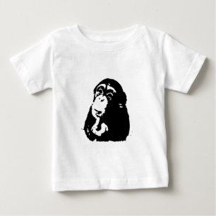 Camiseta Pop Art Pensando Chimpanzé