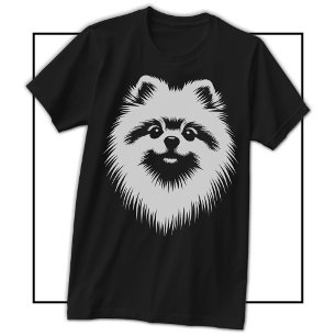 Camiseta Pop Art Pomerânia Nome Personalizado e # Estilo Es