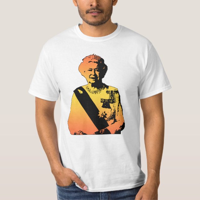 Camiseta Pop Art Queen Elizabeth (Frente)