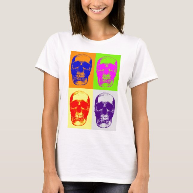 Camiseta Pop Art Skull (Frente)