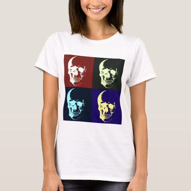 Camiseta Pop Art Skull (Frente)