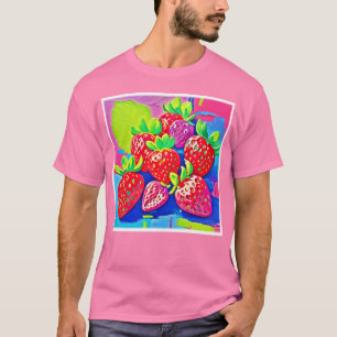 Camiseta Pop Art Strawberry