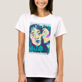 Camiseta Pop Art | Verde Azul e Ciano | Whisper