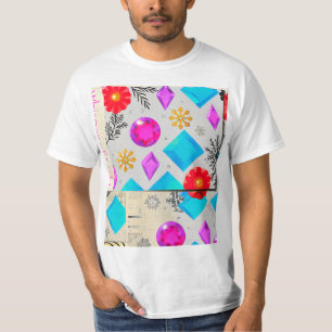 Camiseta Pop Bubble Pattern – Camisa de Arte Abstr