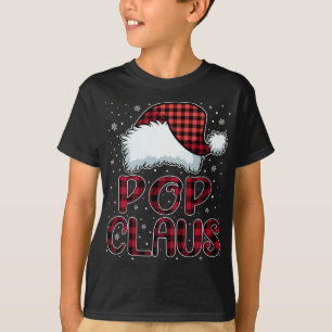 Camiseta Pop Claus Feliz Natal Papais noeis Vermelhos Xadre