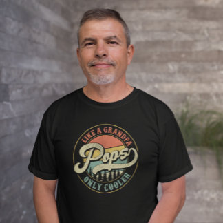 Camiseta Pop como um vovô, apenas o Pai retrorreflector da