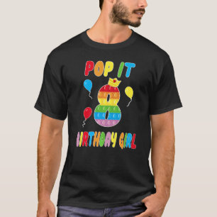 Camiseta Pop Da 8ª Coroa de Aniversário Brinquedo para Aniv