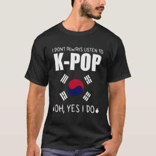 Camiseta Pop da Coreia do Norte Merchandise da Coreia do Su