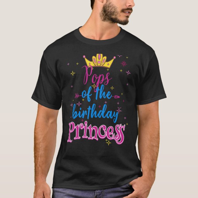 Camiseta Pop Da Família Birthday Princess Matching (Frente)