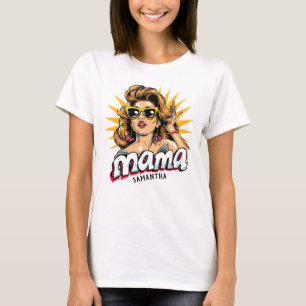 Camiseta Pop da Mãe Personalizada Arte 1