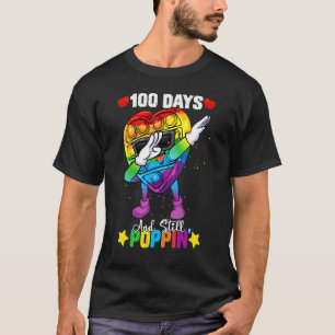 Camiseta Pop Dabbing Fidget Toy 100º Dia Da Menina Da Escol