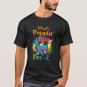 Camiseta Pop Dabbing What's Poppin' Pre K Back to School