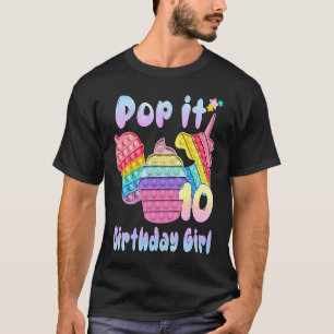 Camiseta Pop de 10 aniversariante