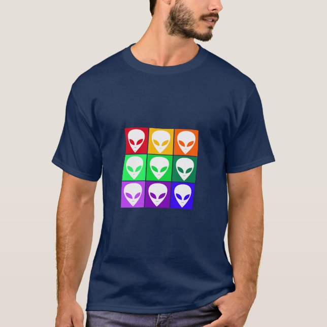 Camiseta Pop de alienígena (Frente)