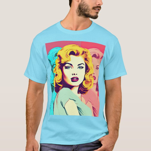 Camiseta Pop de Arte Loura (Frente)