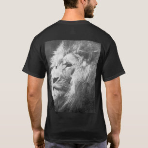Camiseta Pop de Arte Personalizada Cabeça de Leão Moderno M
