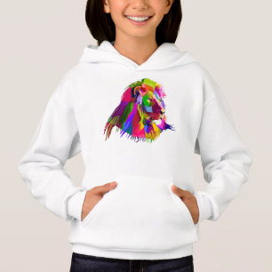 Camiseta Pop de Arte Prismática de Leão-62502