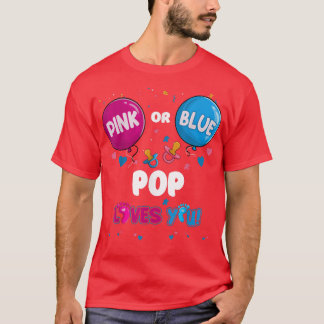 Camiseta Pop de Balão Cor-de-Rosa ou Azul te ama Revolução