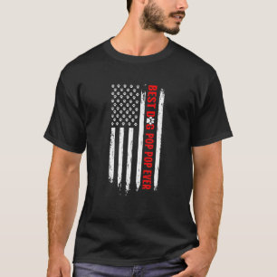 Camiseta Pop De Cachorro Melhor Pop De Bandeira Americana 4