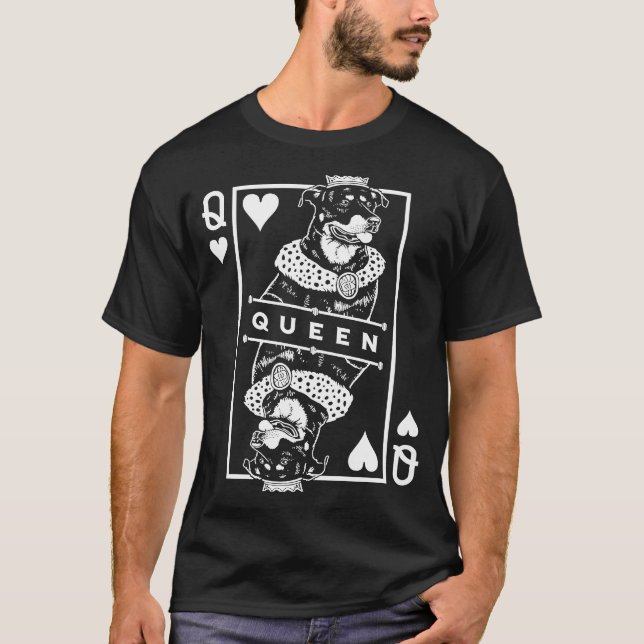 Camiseta Pop de Cachorro Rainha de Belo Coração (Frente)