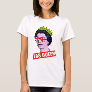 Camiseta Pop de diversão HM Queen com óculos de salto sindi