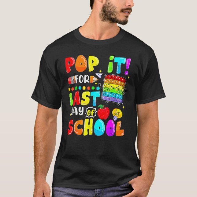 Camiseta Pop De Fidget Para O Último Dia De segundo No Últi (Frente)