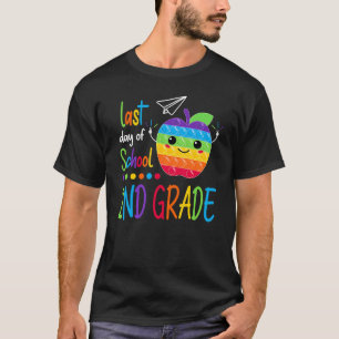 Camiseta Pop De Fidget Para O Último Dia De segundo No Últi