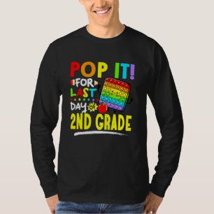 Camiseta Pop De Fidget Para O Último Dia De segundo No Últi