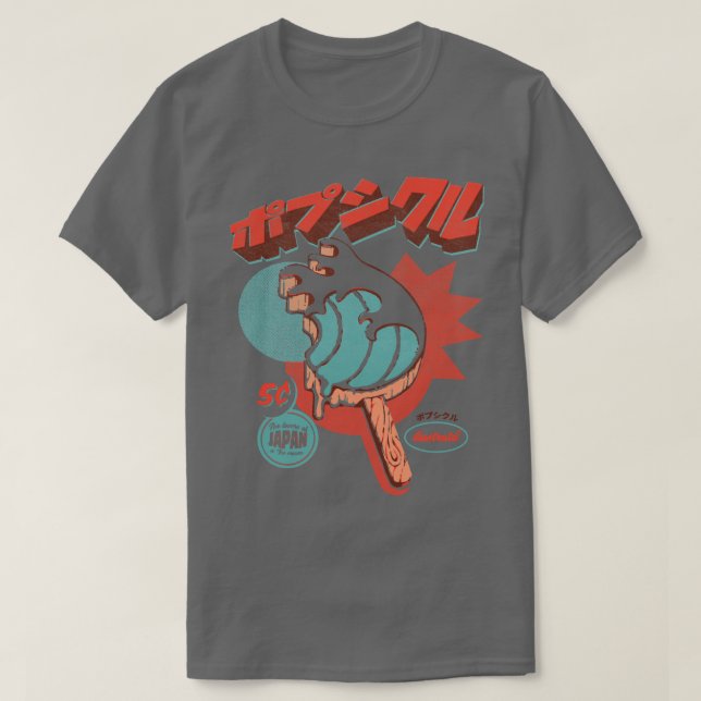 Camiseta Pop de gelo da onda excelente (Frente do Design)