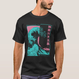 Camiseta Pop de Japão - Estética Hokusai Excelente Wave Off