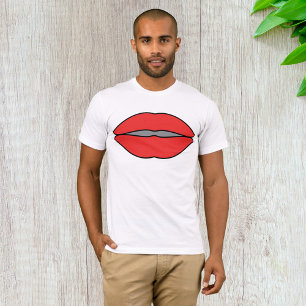 Camiseta Pop de Lábios vermelhos a frio