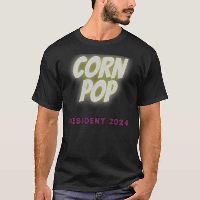 Camiseta Pop de milho para camiseta-T clássica do president (Frente)