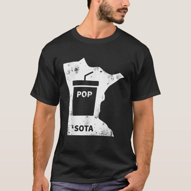 Camiseta Pop de Minnesota engraçado e presente de soda retr (Frente)