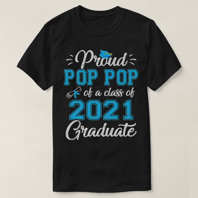 Camiseta Pop de orgulho de uma Classe do Formando Tee Seni  (Frente do Design)