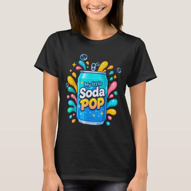 Camiseta Pop de Splash de Splash Piada de Bebida Retroativa (Frente)